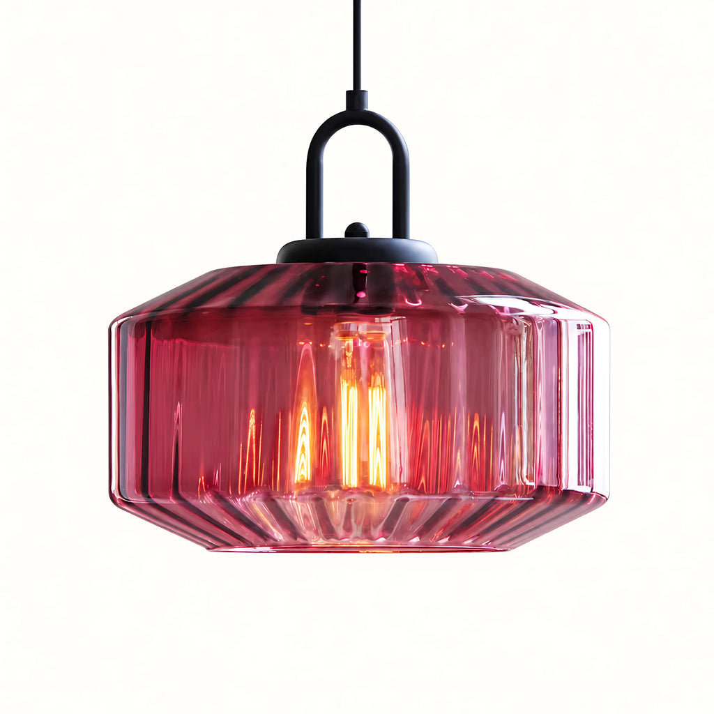 Prism Ribbed Glass Pendant Light