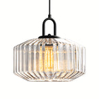 Prism Ribbed Glass Pendant Light