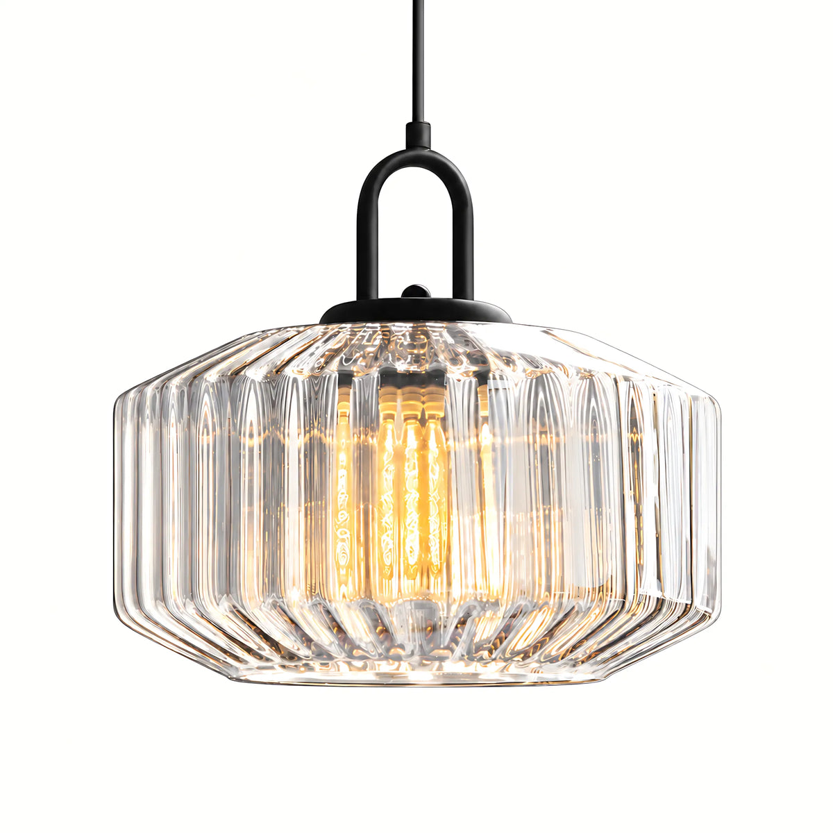 Prism Ribbed Glass Pendant Light