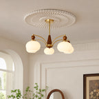 Retro Glass Globe Multi-Light Chandelier