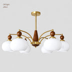 Retro Glass Globe Multi-Light Chandelier