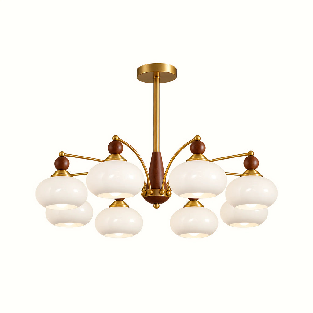 Retro Glass Globe Multi-Light Chandelier