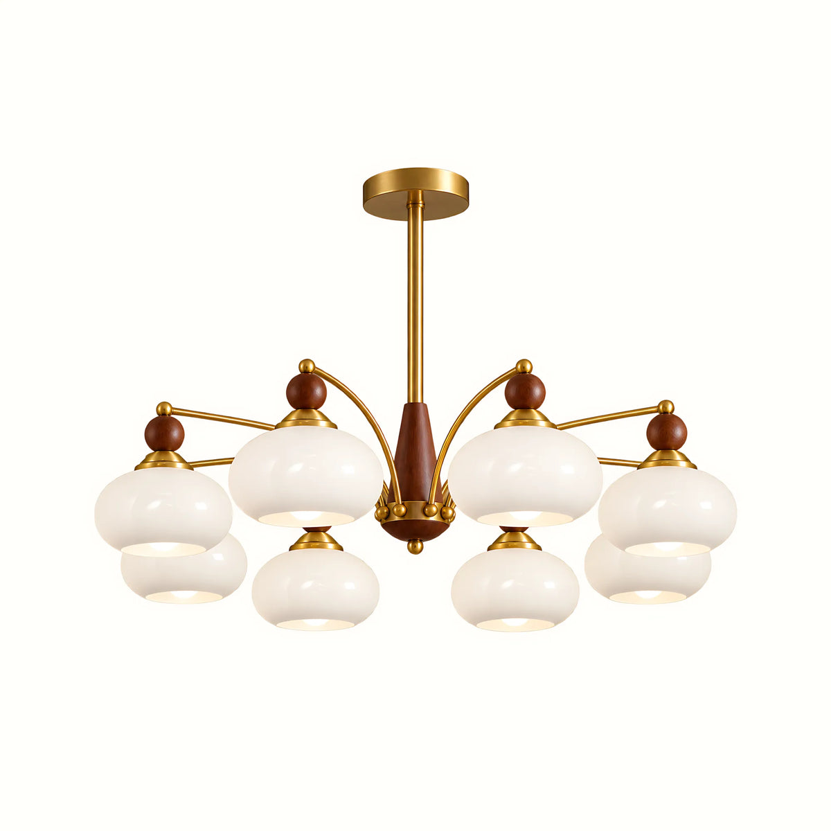 Retro Glass Globe Multi-Light Chandelier