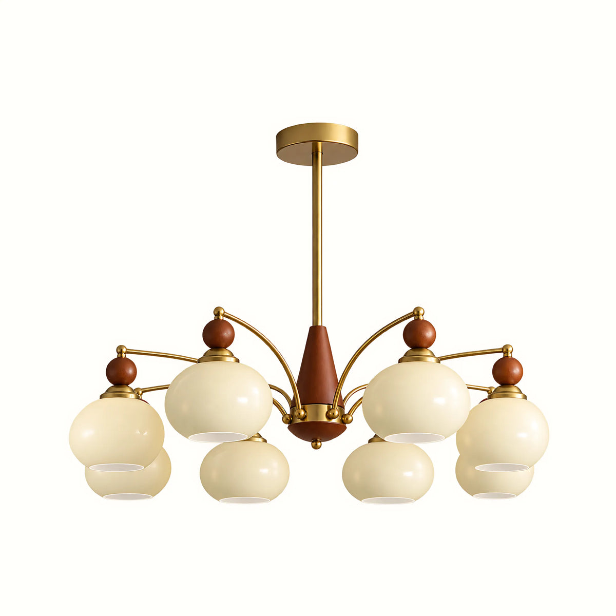 Retro Glass Globe Multi-Light Chandelier