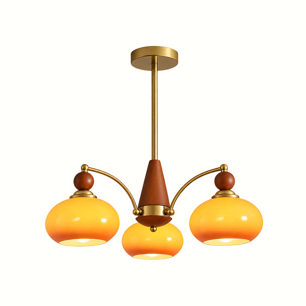 Retro Glass Globe Multi-Light Chandelier