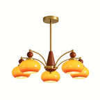 Retro Glass Globe Multi-Light Chandelier