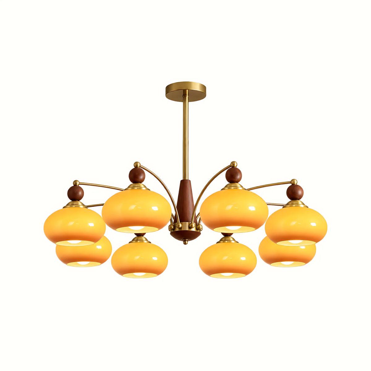 Retro Glass Globe Multi-Light Chandelier
