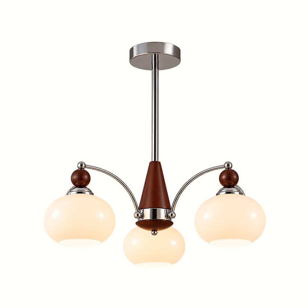 Retro Glass Globe Multi-Light Chandelier