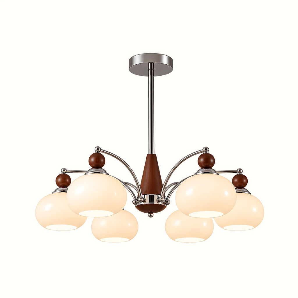 Retro Glass Globe Multi-Light Chandelier
