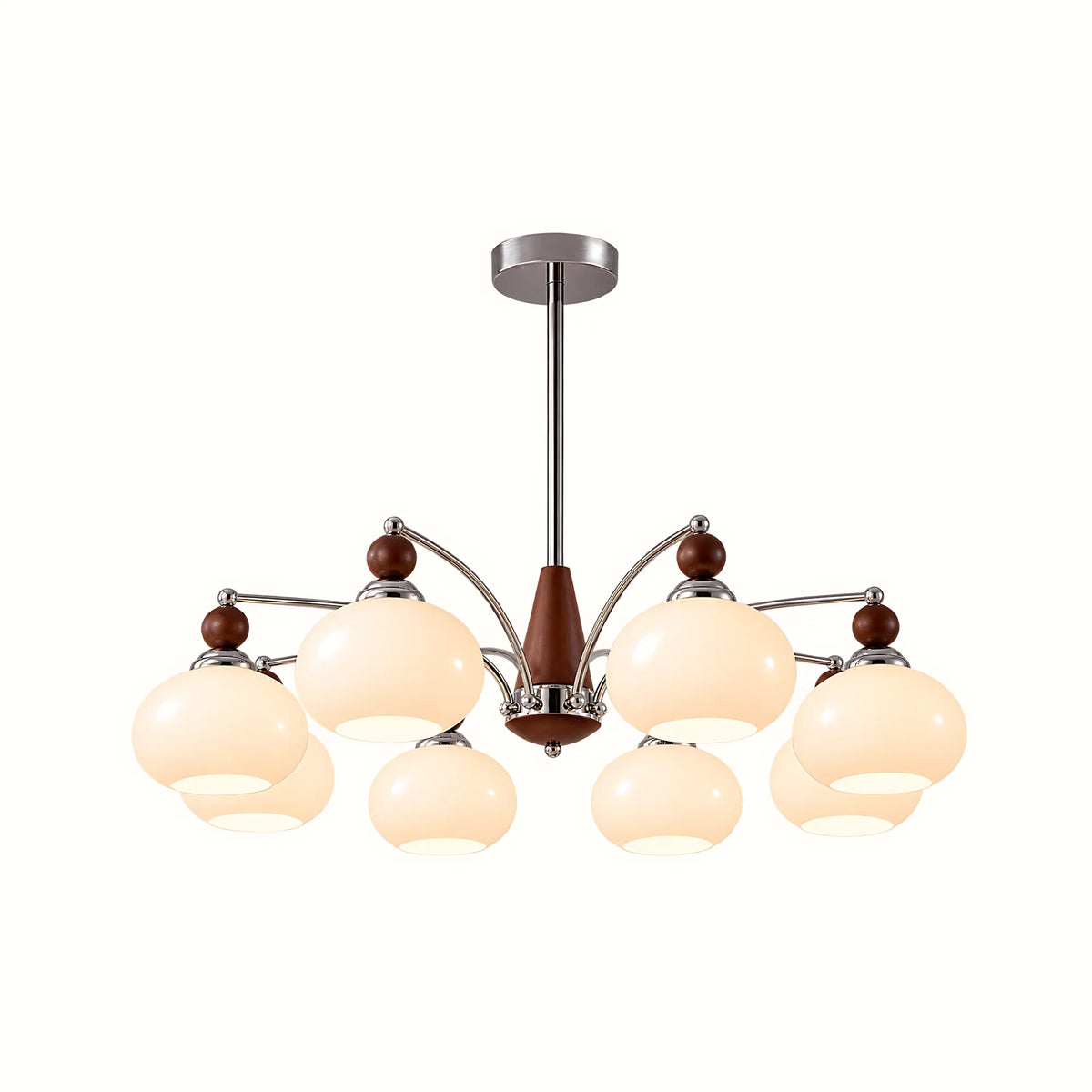Retro Glass Globe Multi-Light Chandelier