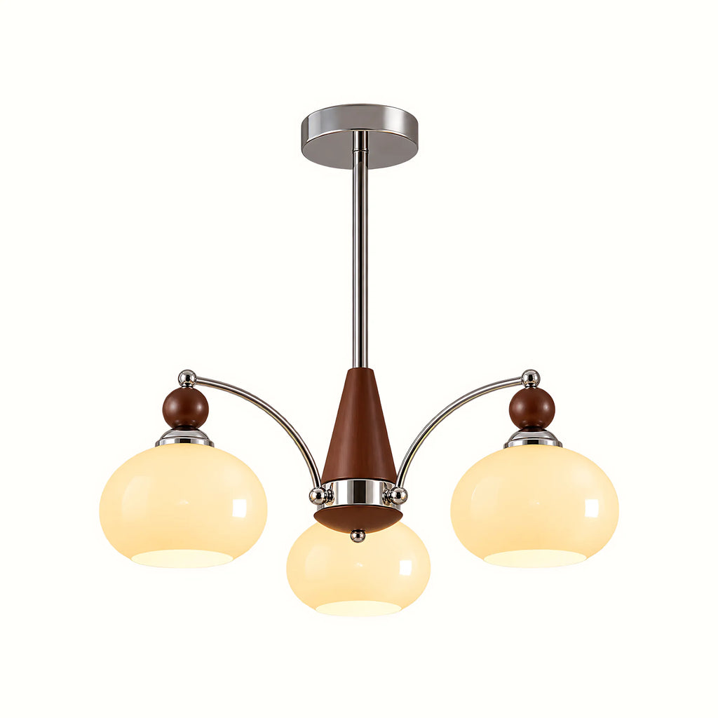 Retro Glass Globe Multi-Light Chandelier