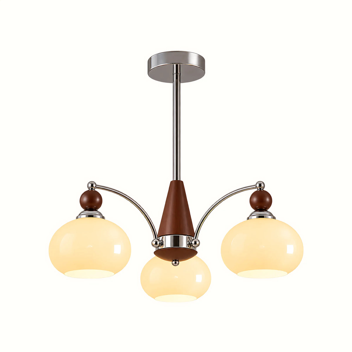Retro Glass Globe Multi-Light Chandelier
