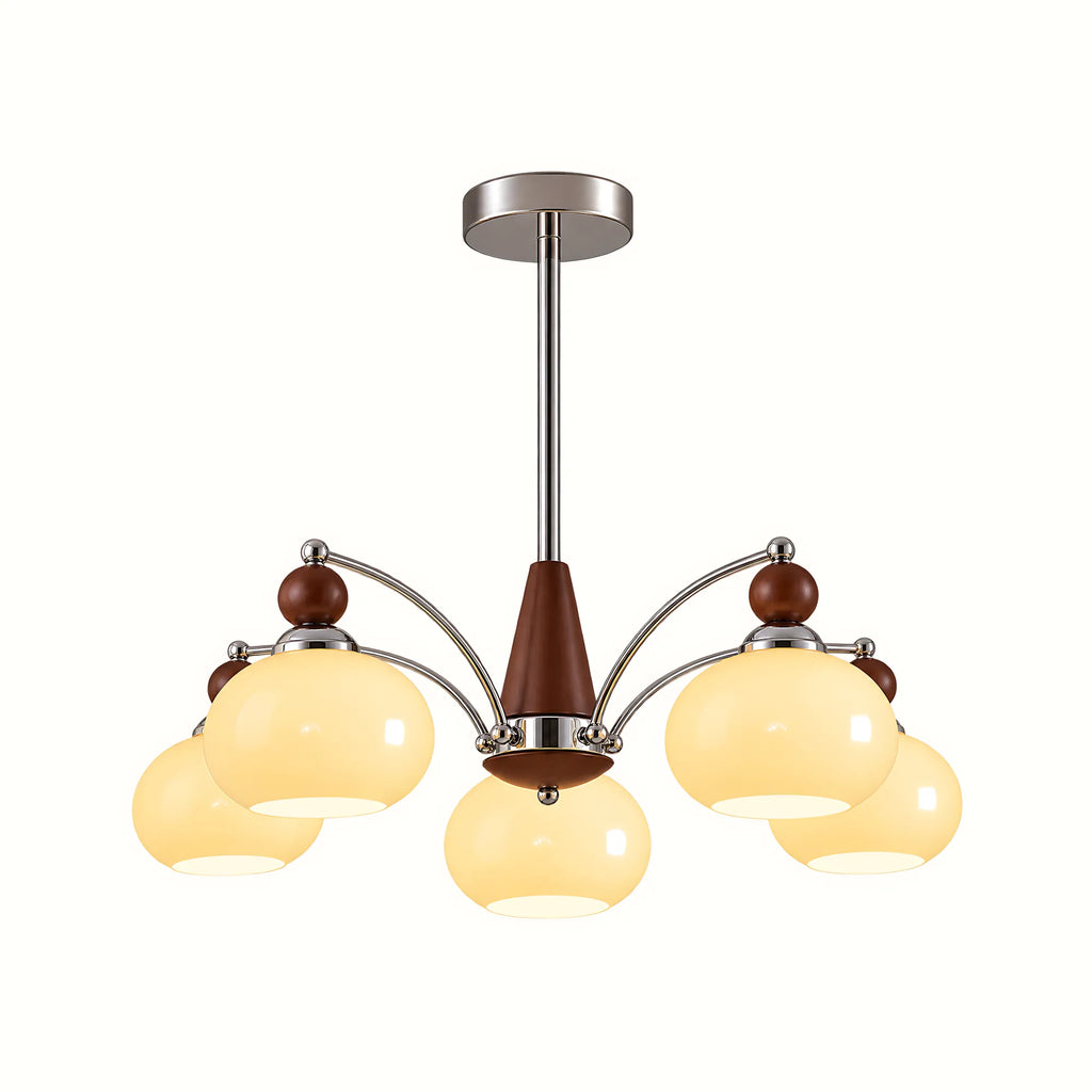 Retro Glass Globe Multi-Light Chandelier