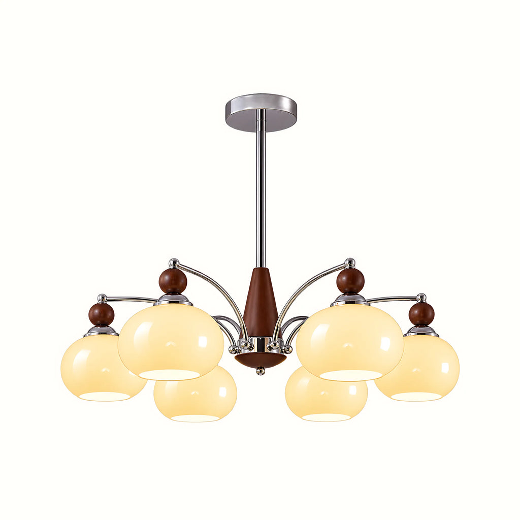 Retro Glass Globe Multi-Light Chandelier