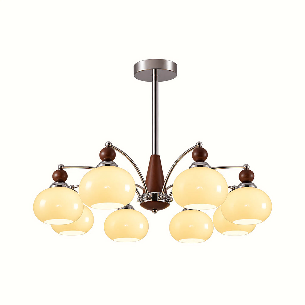 Retro Glass Globe Multi-Light Chandelier