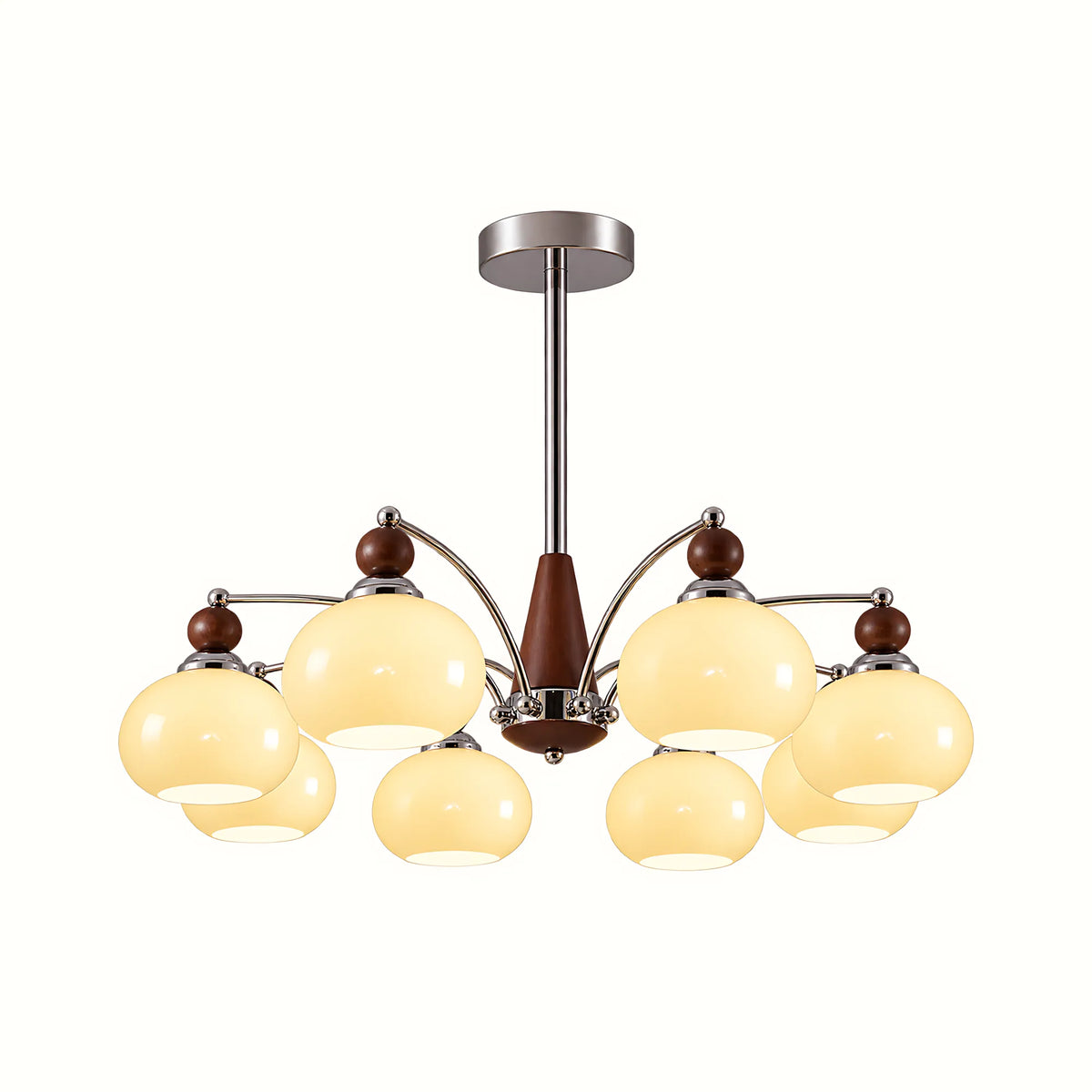 Retro Glass Globe Multi-Light Chandelier