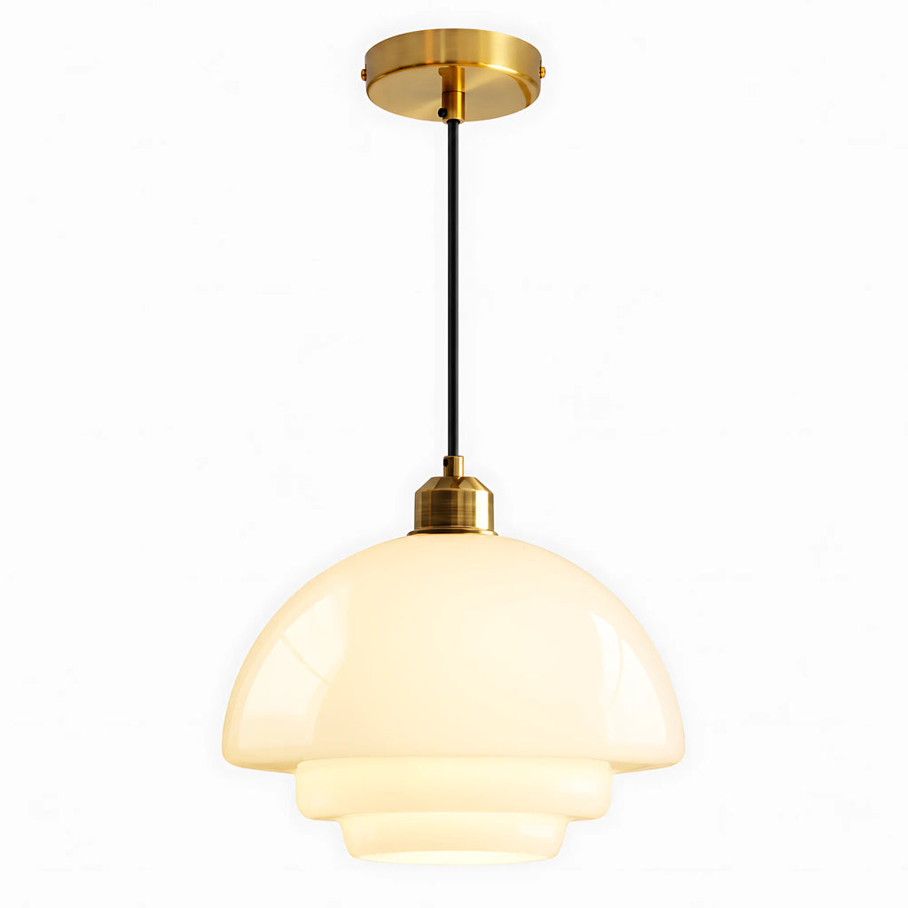 Ripple Cream Glass Pendant Ligh