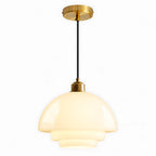 Ripple Cream Glass Pendant Ligh