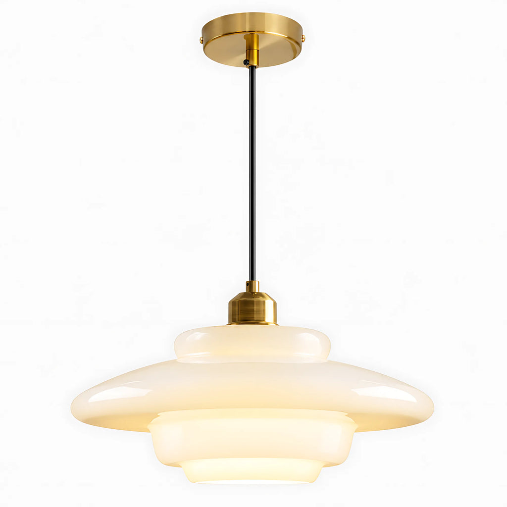 Ripple Cream Glass Pendant Ligh