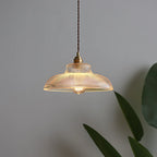 Rivelle  Ribbed Glass Pendant Light