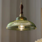 Rivelle  Ribbed Glass Pendant Light