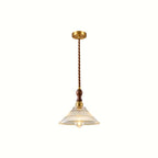 Rivelle  Ribbed Glass Pendant Light