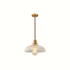 Rivelle  Ribbed Glass Pendant Light