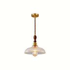 Rivelle  Ribbed Glass Pendant Light