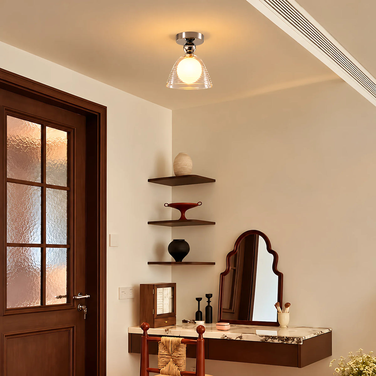 Sunset Ripple Glass Ceiling Light