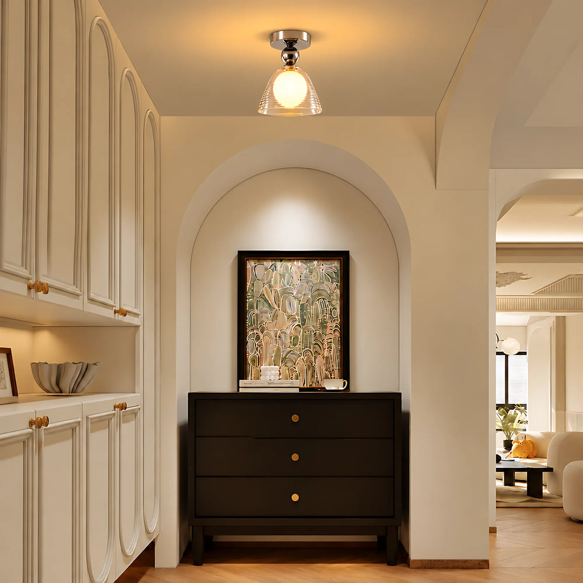 Sunset Ripple Glass Ceiling Light