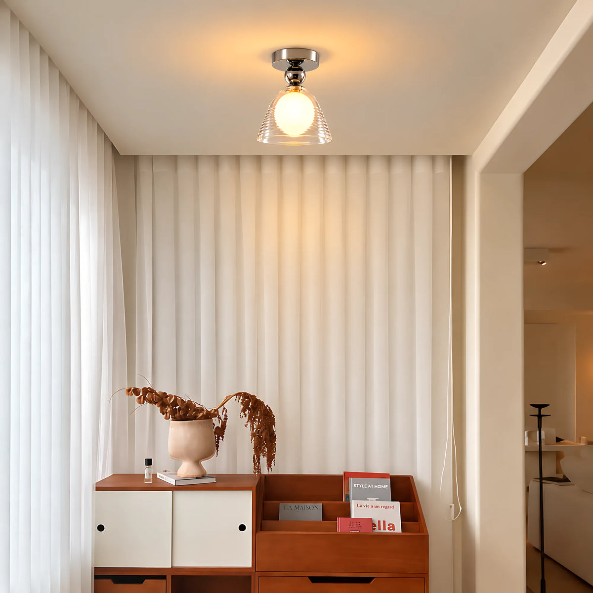 Sunset Ripple Glass Ceiling Light