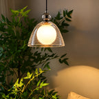 Sunset Ripple Glass Pendant Light