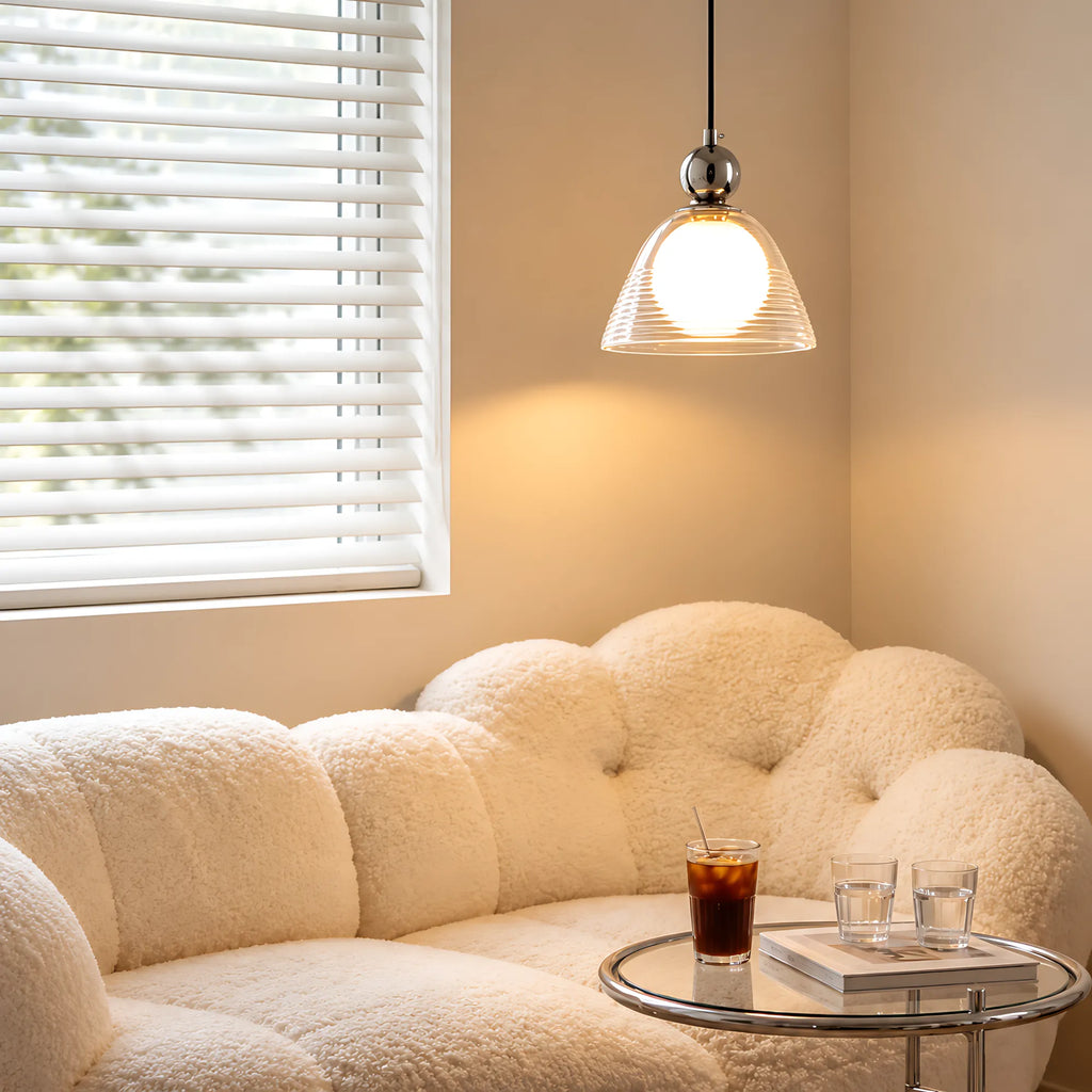 Sunset Ripple Glass Pendant Light
