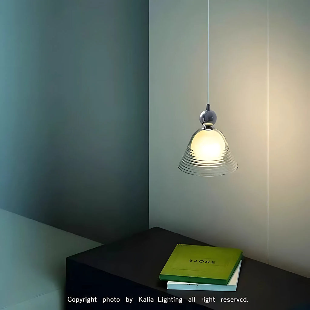 Sunset Ripple Glass Pendant Light