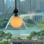 Sunset Ripple Glass Pendant Light
