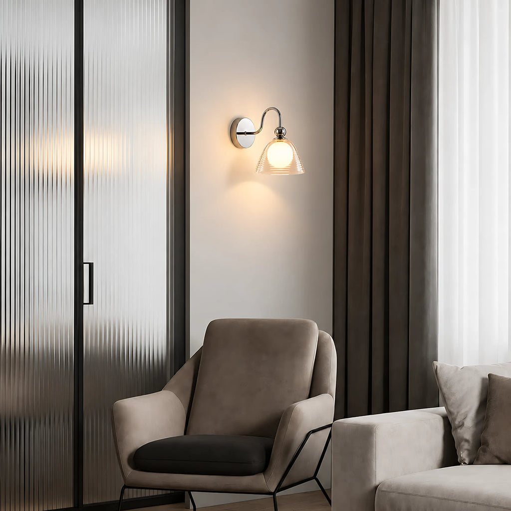 Sunset Ripple Glass Wall Light