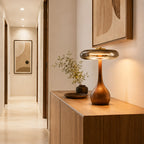 Tavero Wood Glass Table Lamp