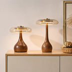 Tavero Wood Glass Table Lamp