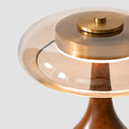 Tavero Wood Glass Table Lamp