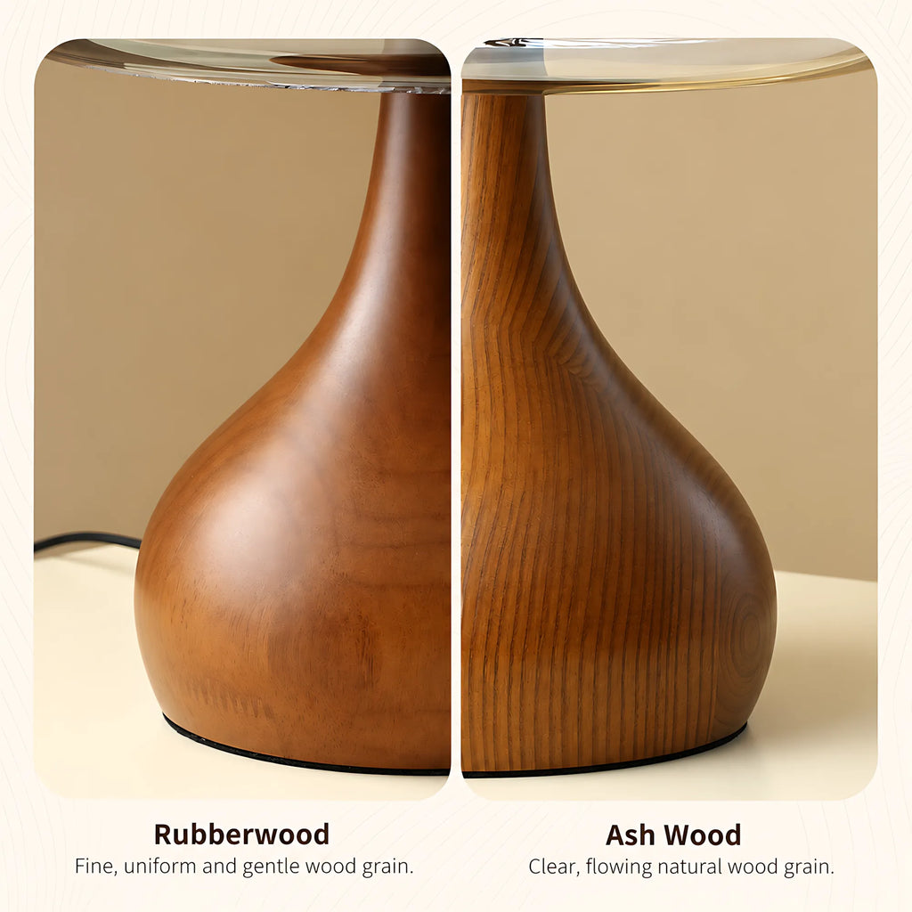 Tavero Wood Glass Table Lamp