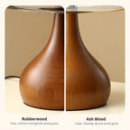 Tavero Wood Glass Table Lamp