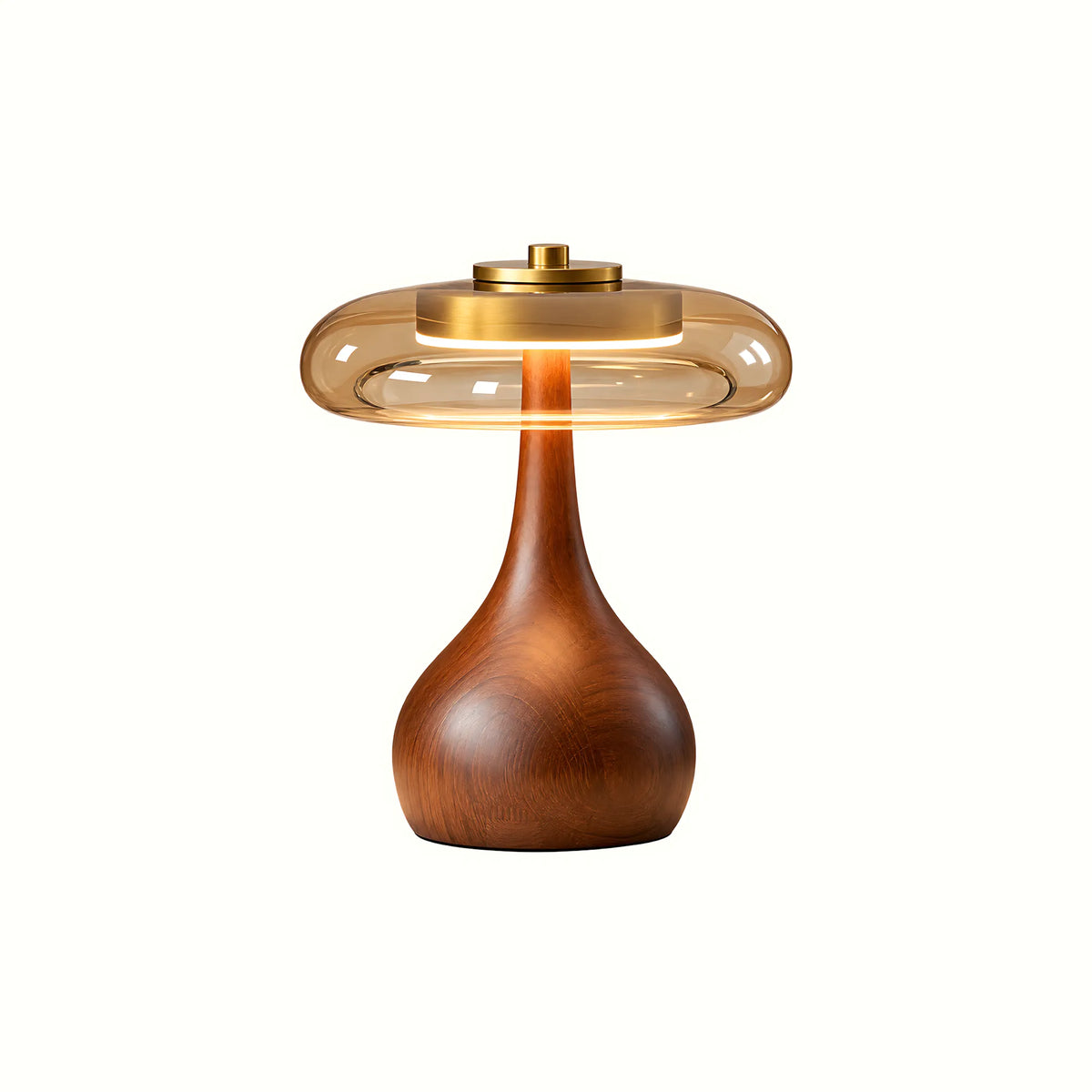 Tavero Wood Glass Table Lamp