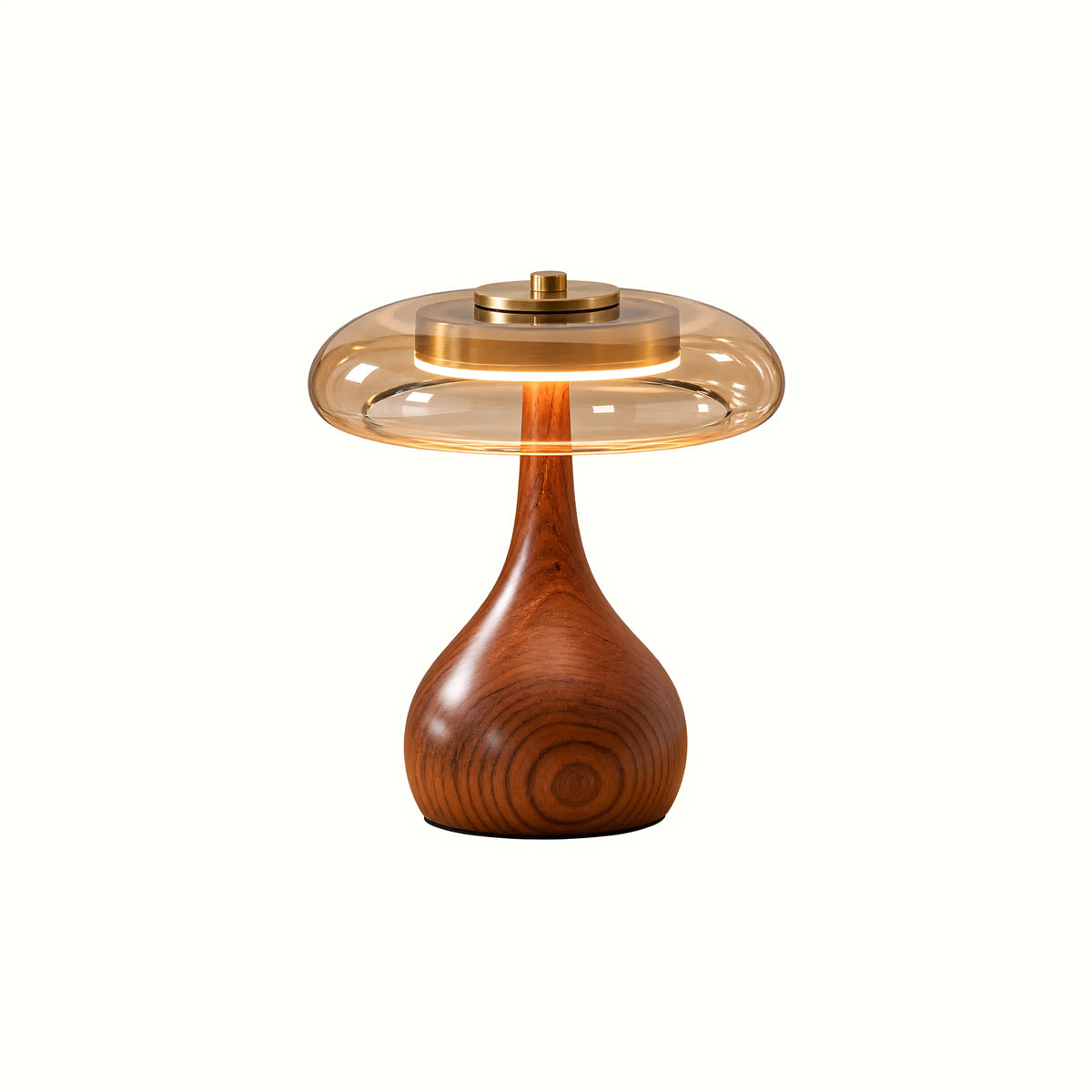 Tavero Wood Glass Table Lamp