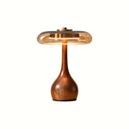 Tavero Wood Glass Table Lamp