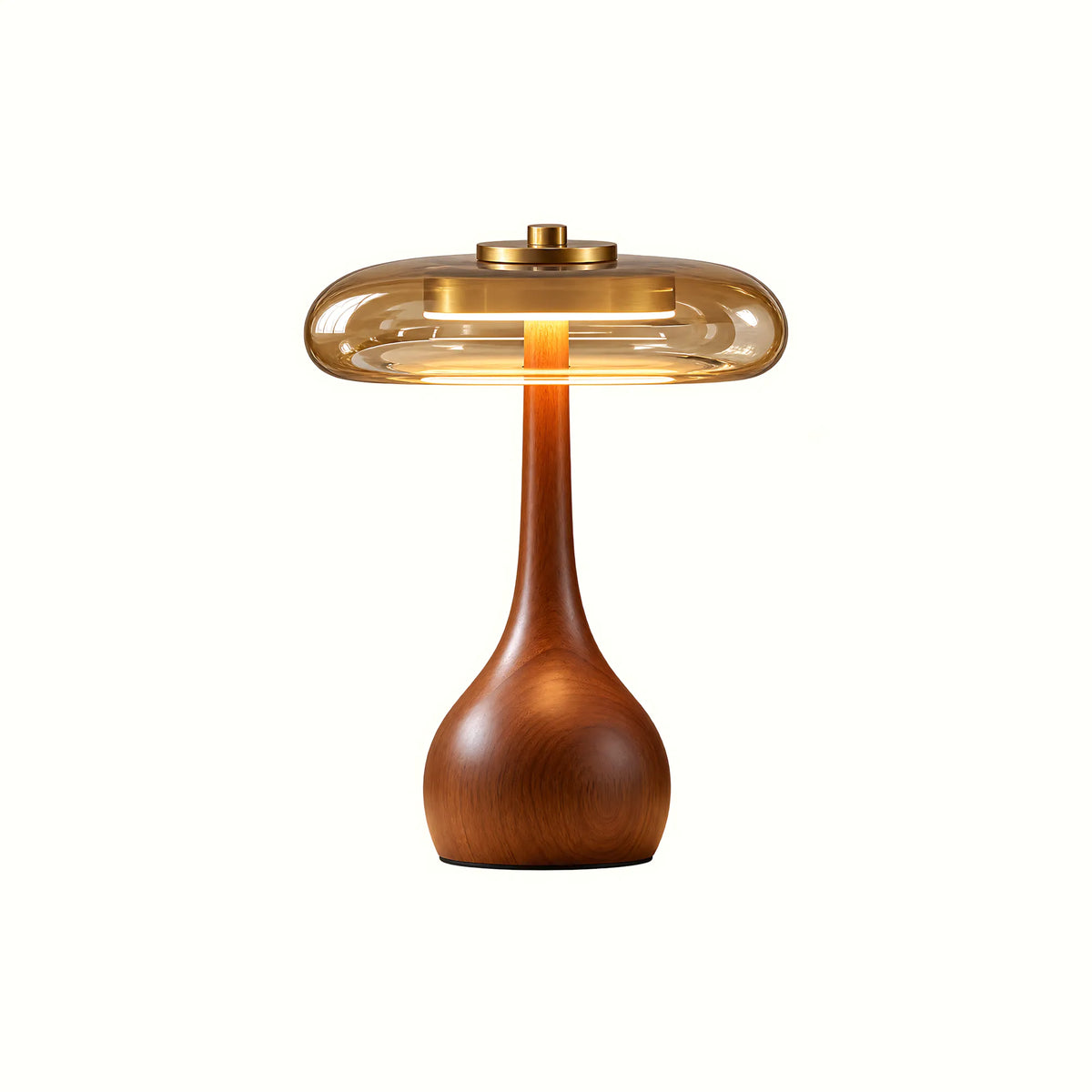 Tavero Wood Glass Table Lamp