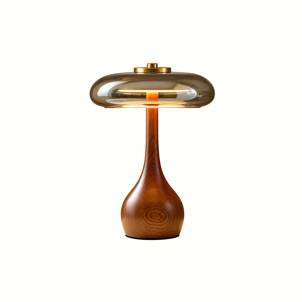 Tavero Wood Glass Table Lamp