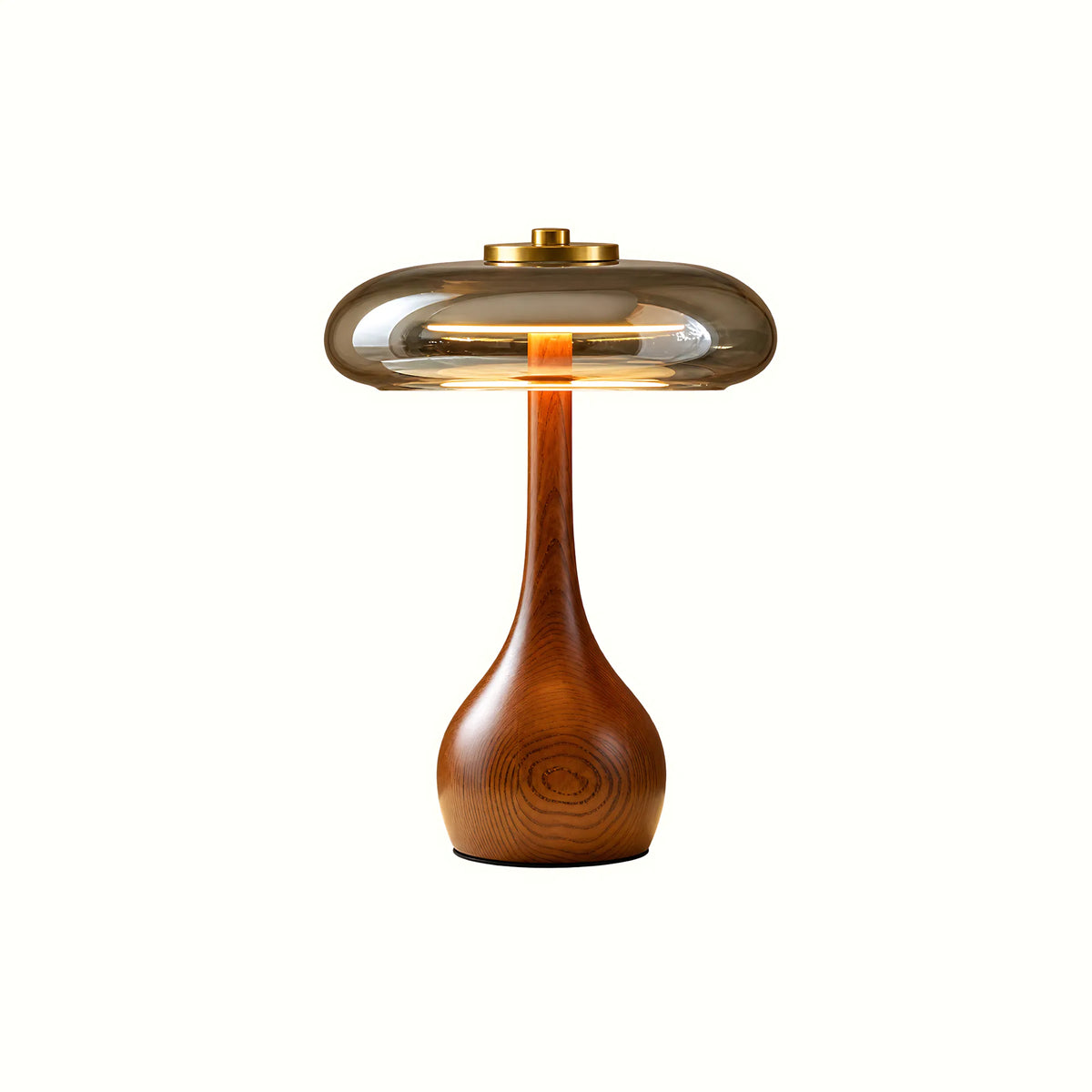 Tavero Wood Glass Table Lamp