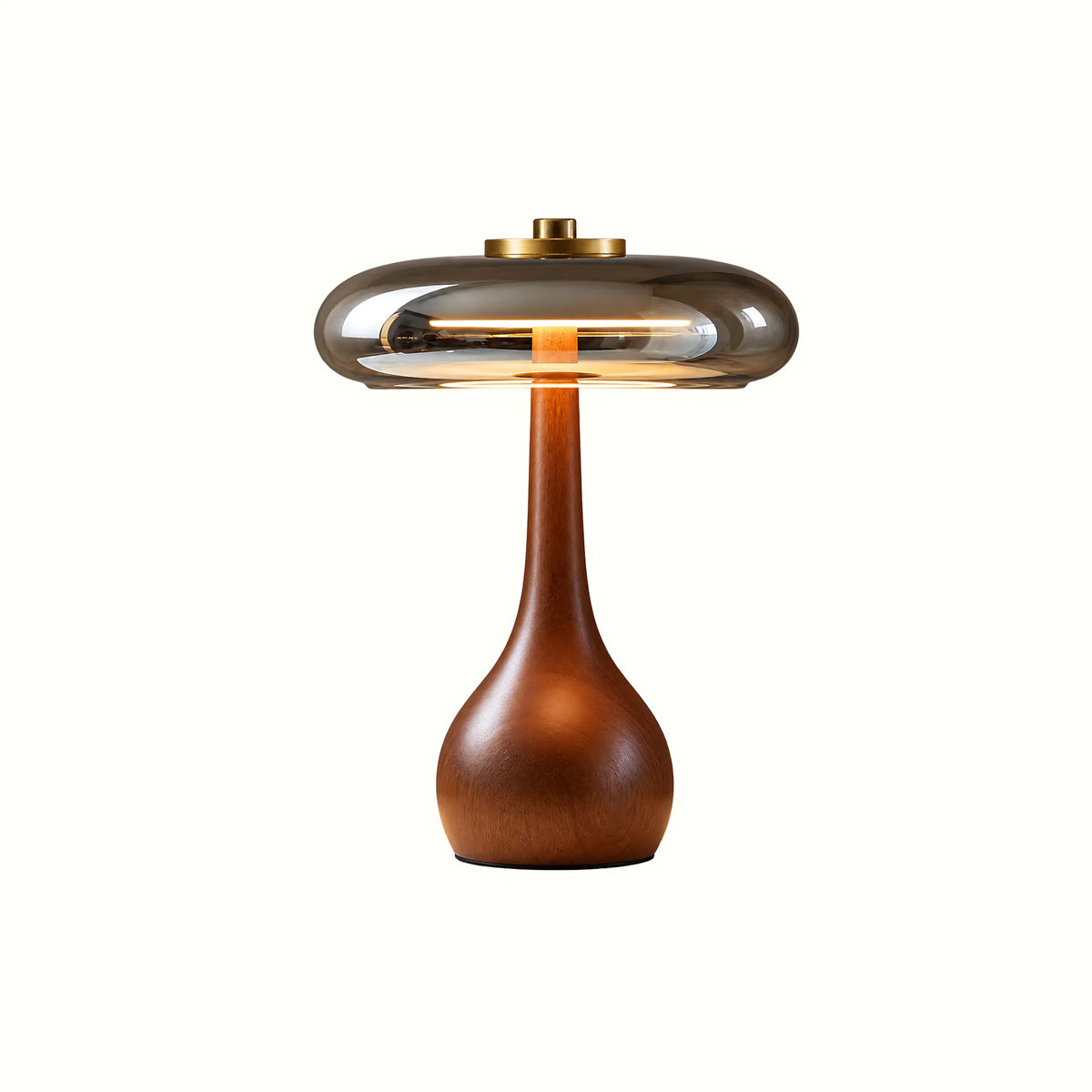 Tavero Wood Glass Table Lamp