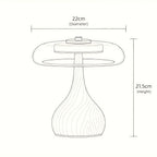 Tavero Wood Glass Table Lamp