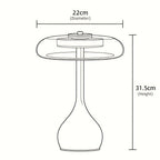 Tavero Wood Glass Table Lamp
